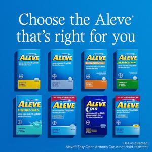 Aleve Liquid Gels W Naproxen Sodium, Pain Reliever/Fever Reducer, 220 Mg