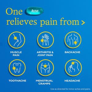 Aleve Liquid Gels W Naproxen Sodium, Pain Reliever/Fever Reducer, 220 Mg