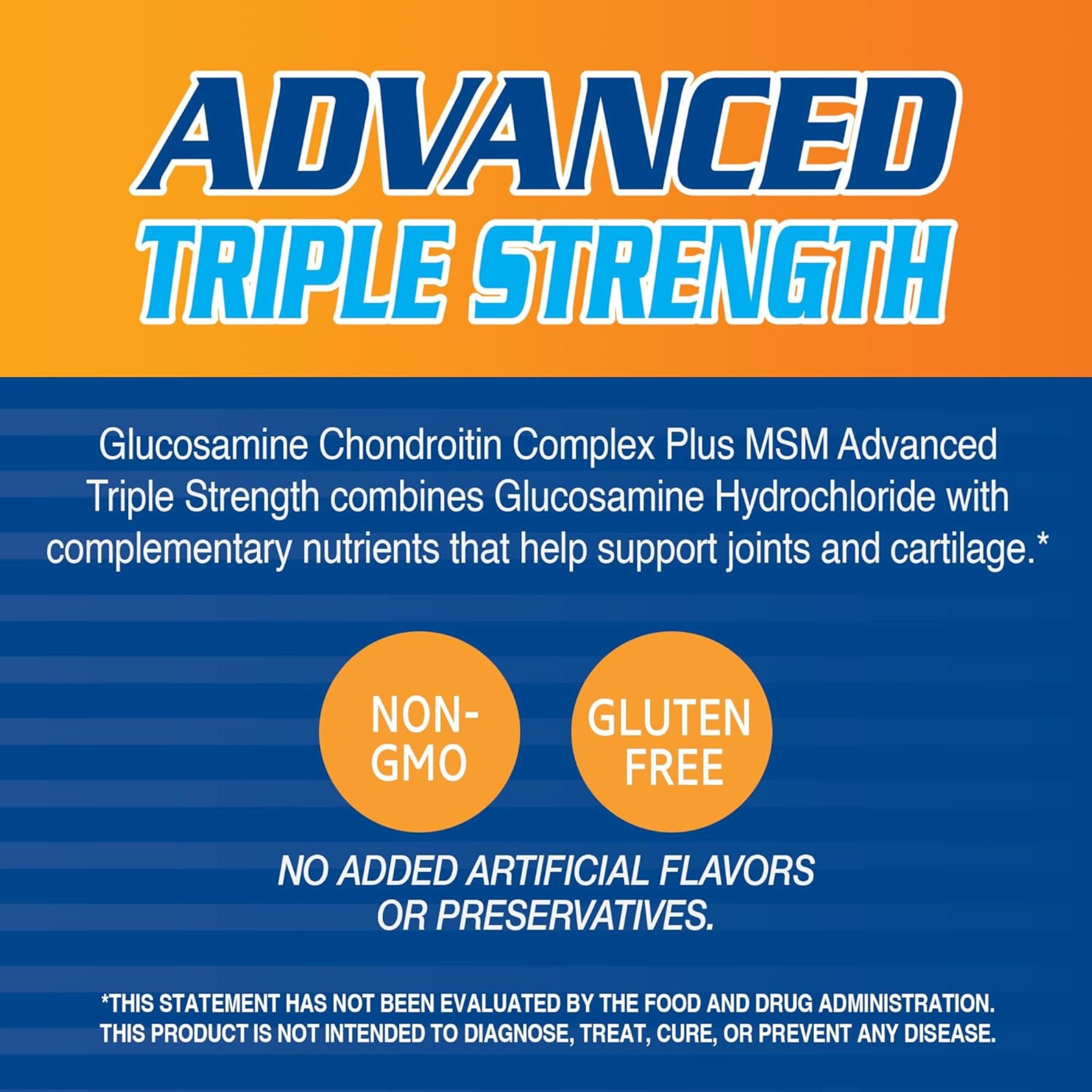 21st Century Glucosamine Chondroitin Complex Plus MSM Advanced Triple Strength