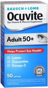 Ocuvite Bausch + Lomb Adult 50+ Eye Vitamin & Mineral Supplement Soft Gels