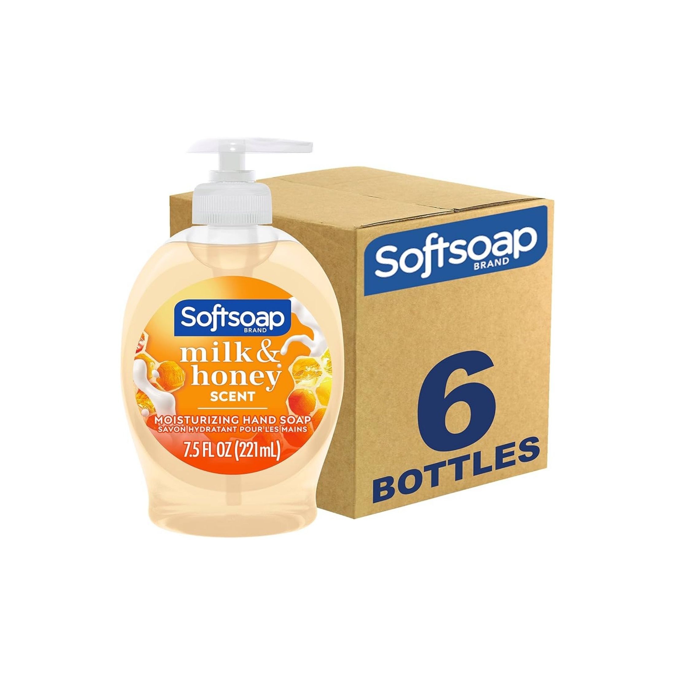Softsoap Liquid Hand Soap Pump - Milk & Golden Honey, 7.5 Fl Oz