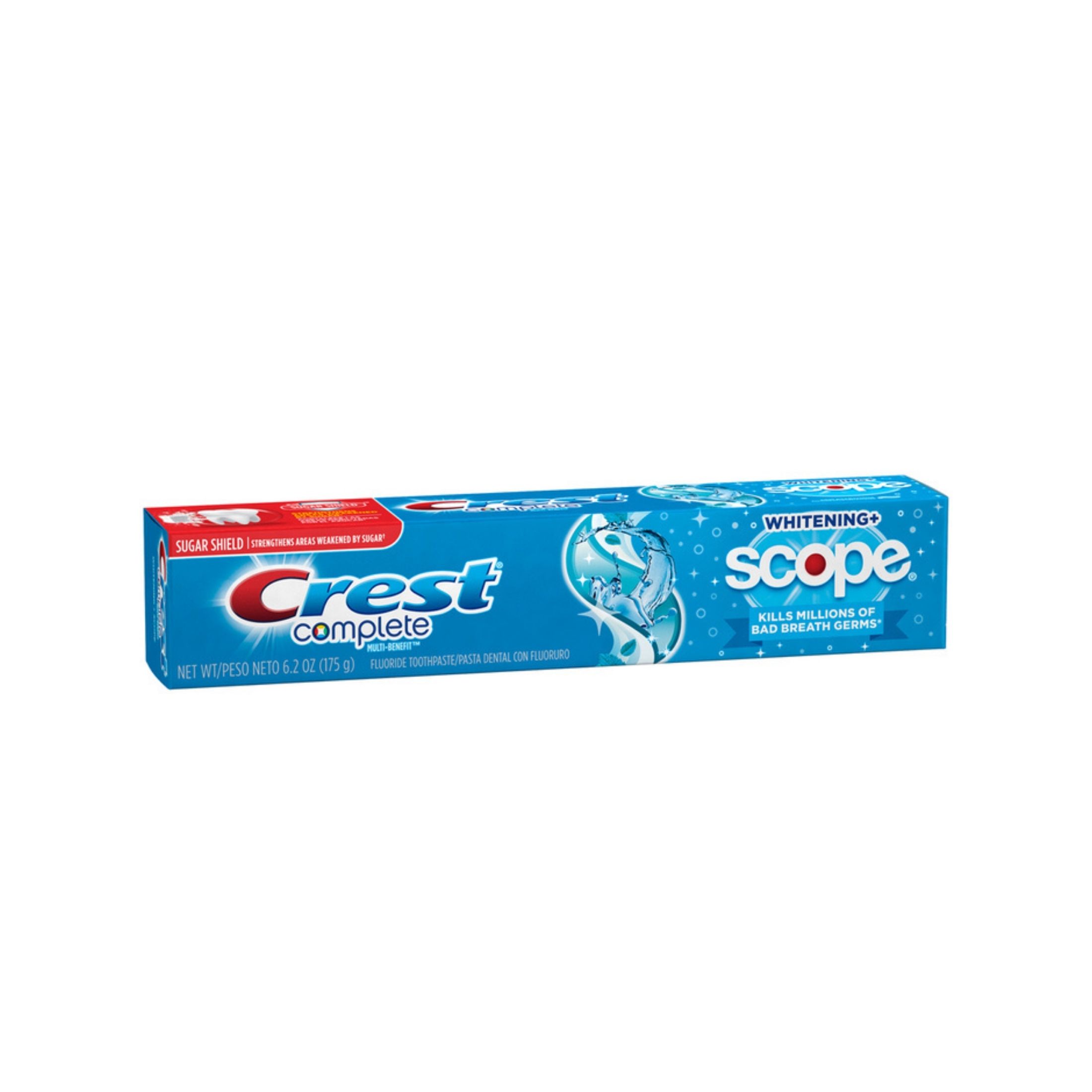 Crest Complete Multi-Benefit Toothpaste, Fluoride, Whitening + Scope, Cool Peppermint