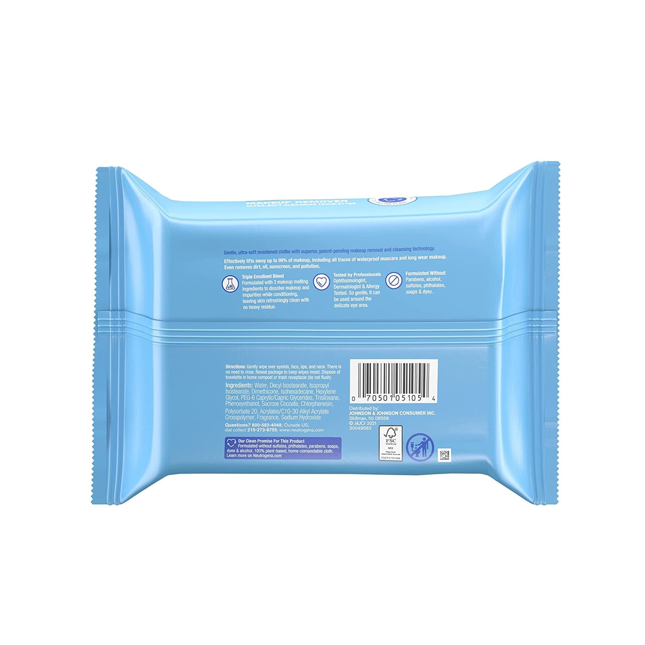 Neutrogena Makeup Remover Cleansing Towelettes Refill Pack