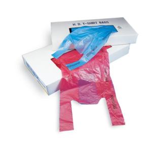 Elkay White Plastronic T-Shirt Bag - 9" X 5" X 23", 0.0006"
