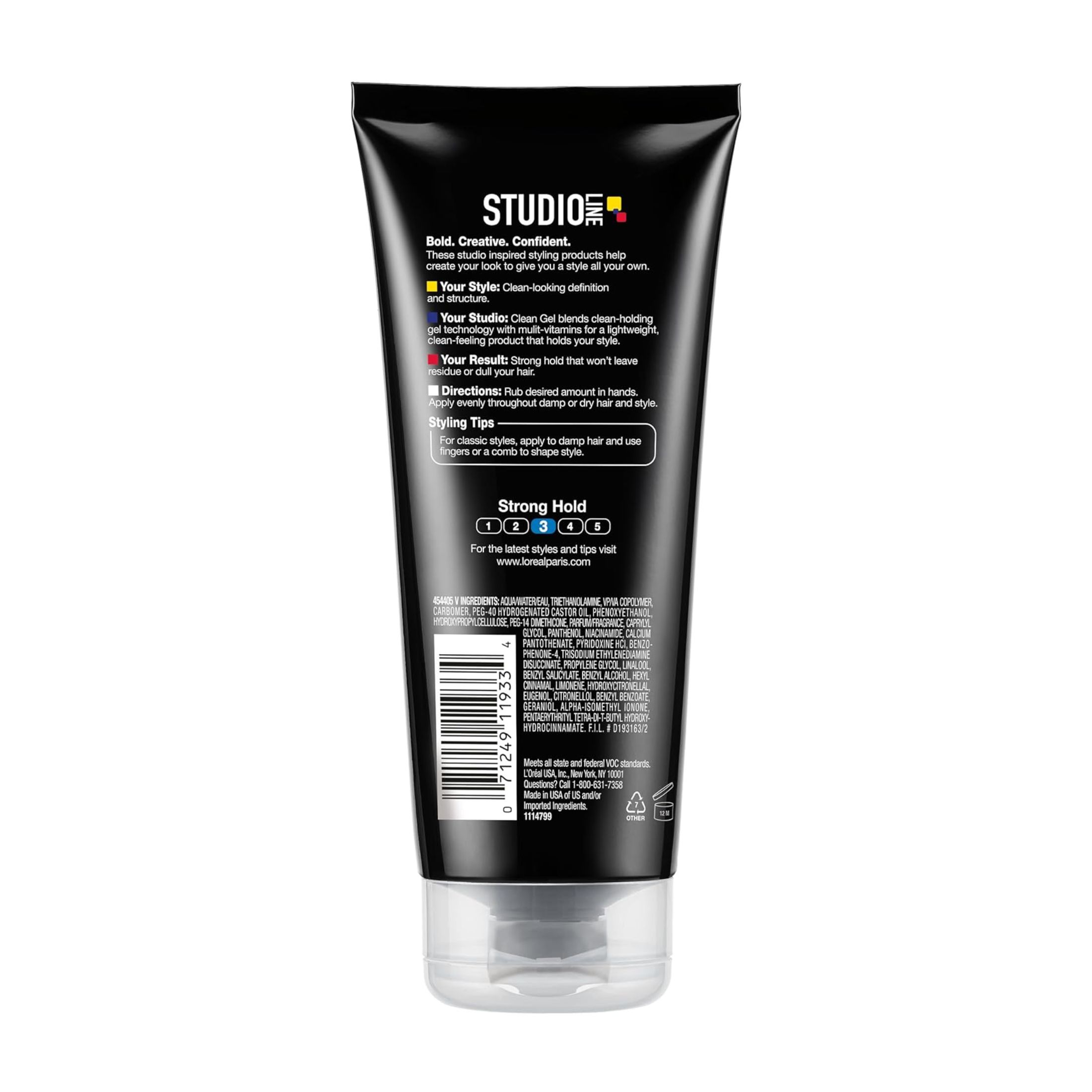L'Oreal Paris Studio Line Clear Minded Clean Gel Strong Hold