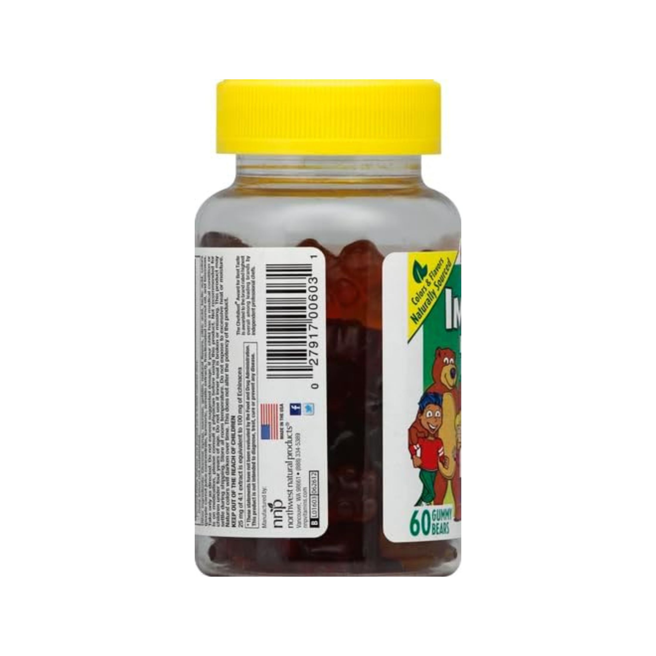 L'il Critters Immune C, Plus Zinc & Echinacea, Gummy Bears, 60 Ct
