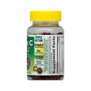 L'il Critters Immune C, Plus Zinc & Echinacea, Gummy Bears, 60 Ct
