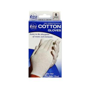 Cara Dermatological Cotton Gloves Ladies, Small 1 Pair