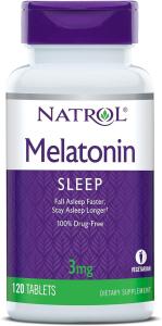 Natrol Vegetarian Melatonin 3 Mg Sleep 120 Tablets