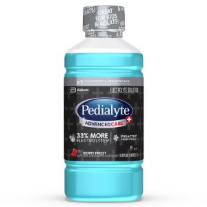 Pedialyte Advanced Care Plus Berry Frost Electrolyte Solution 33.8 Fl Oz