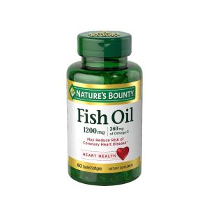 Nature's Bounty Odorless Fish Oil 1200 Mg - 60 Coated Softgels