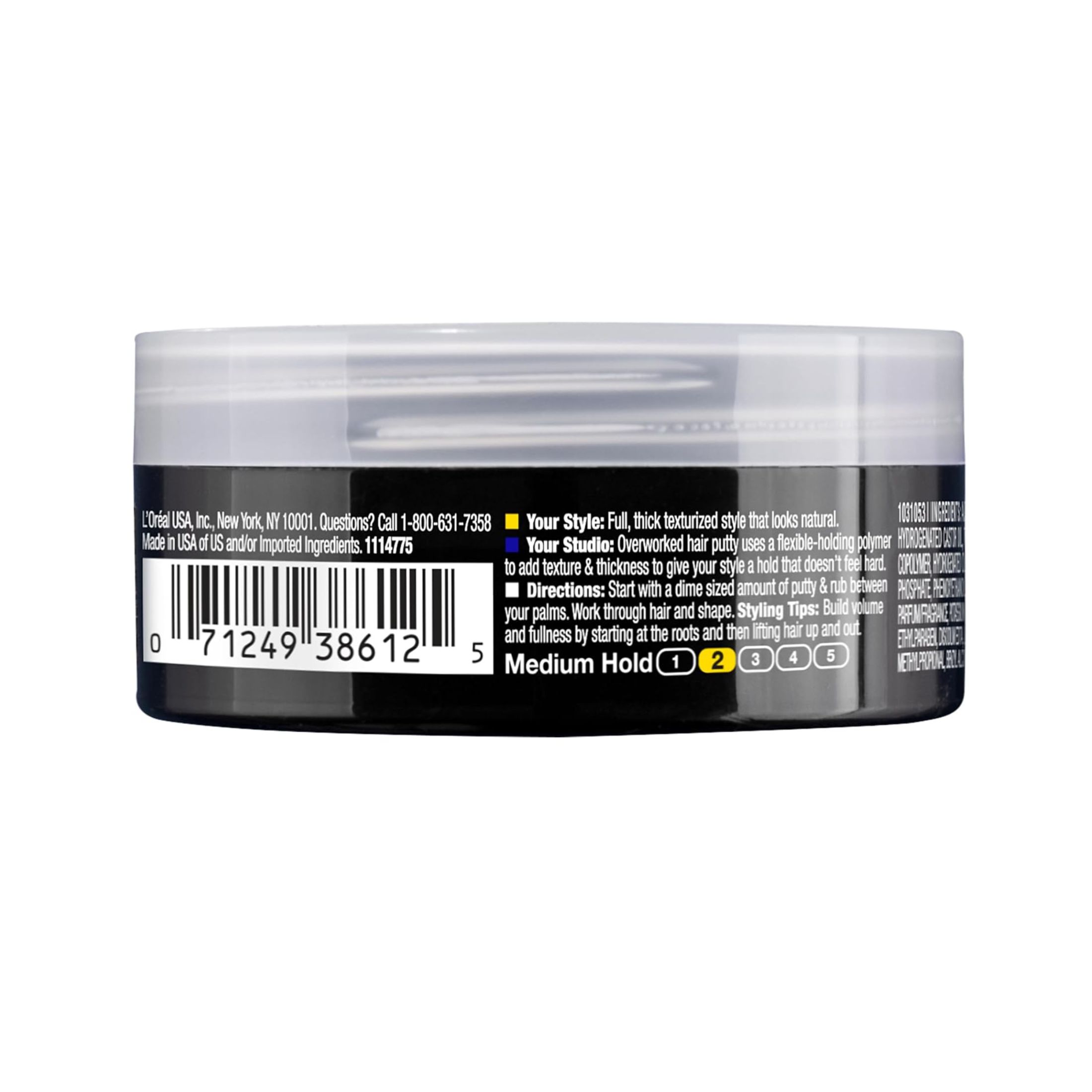 L'Oreal Paris Studio Line Overworked Hair Putty, 1.7 Ounce