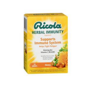 Ricola Herbal Immunity Honey Supplement Drops 24