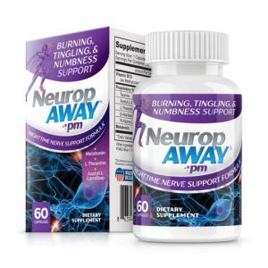 NeuropAWAY PM Nighttime Nerve Support Formula Capsules