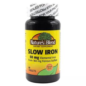 Nature's Blend Slow Iron, 50 Mg, Tablets