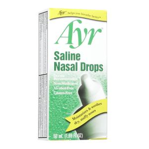Ayr Saline Non-Medicated Nasal Drops - 50 Ml