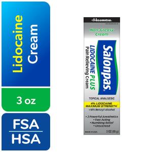 Salonpas Lidocaine Plus Pain Relieving Cream - 3oz