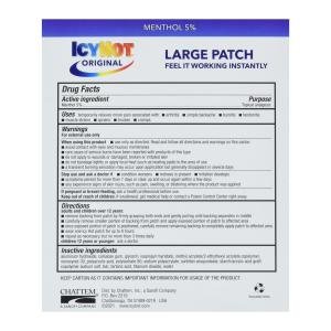 Icy Hot Patch Extra Strength Back Pain Relief  Large Size