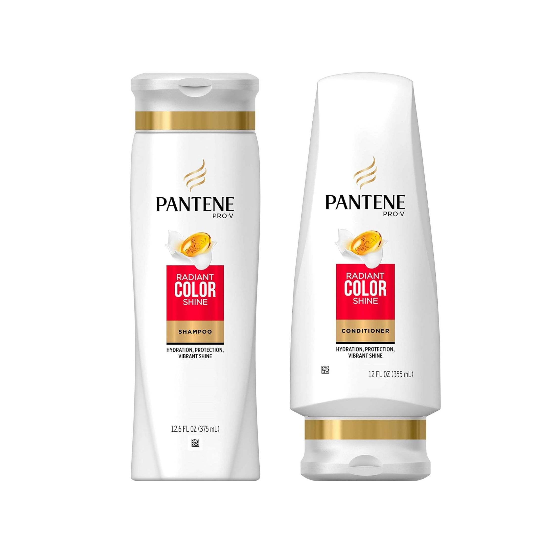 Procter & Gamble USA 4 Pantene Pro-V Radiant Color Shine Shampoo 12.6 Oz Conditioner 12 Oz, 2 Sets
