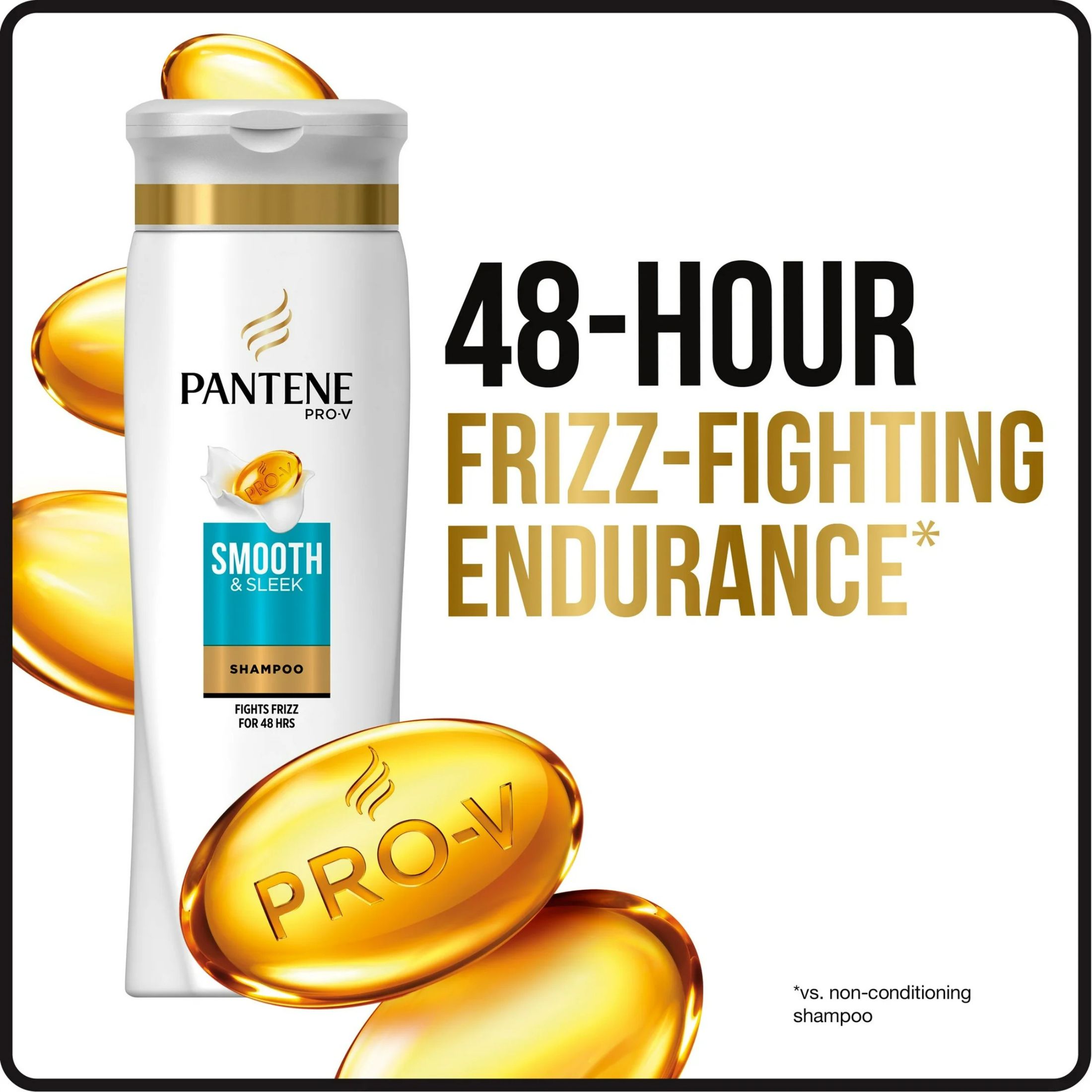 Pantene Shampoo, Smooth & Sleek 12.6 Fl Oz