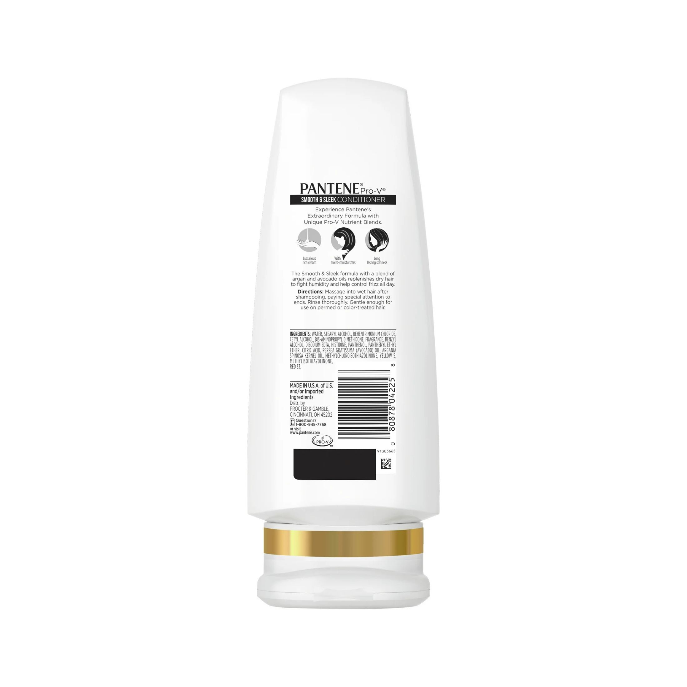 Pantene Pro-V Smooth & Sleek Conditioner, 12 Fl Oz