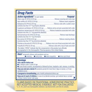 Boiron Coldcalm, 60 Tablets, Homeopathic Medicine For Cold Relief