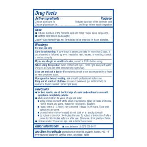 Zicam Cold Remedy Oral Mist Arctic Mint Flavor