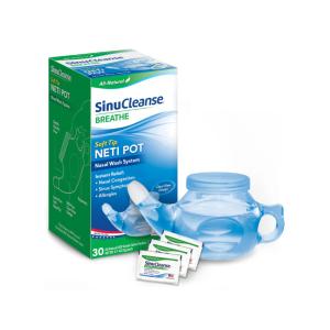 SinuCleanse All-Natural Soft Tip Neti Pot Nasal Wash System 1 Ea Box