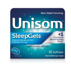 Unisom Nighttime Sleep Aid, 50 Mg, Soft Gels
