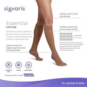 Sigvaris Cotton Women's Knee High 20-30 mmHg