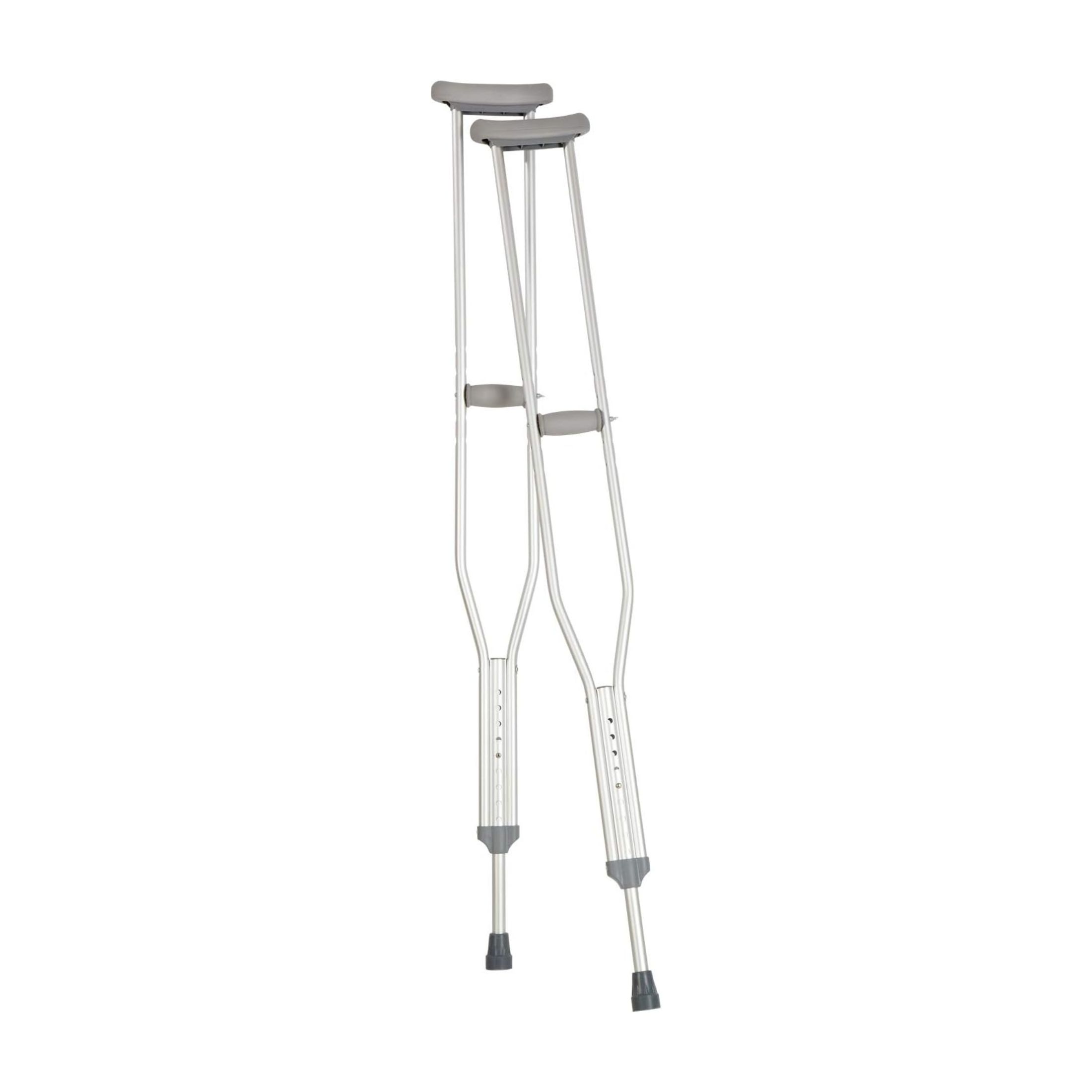 Carex Adult Push Button Aluminum Crutches