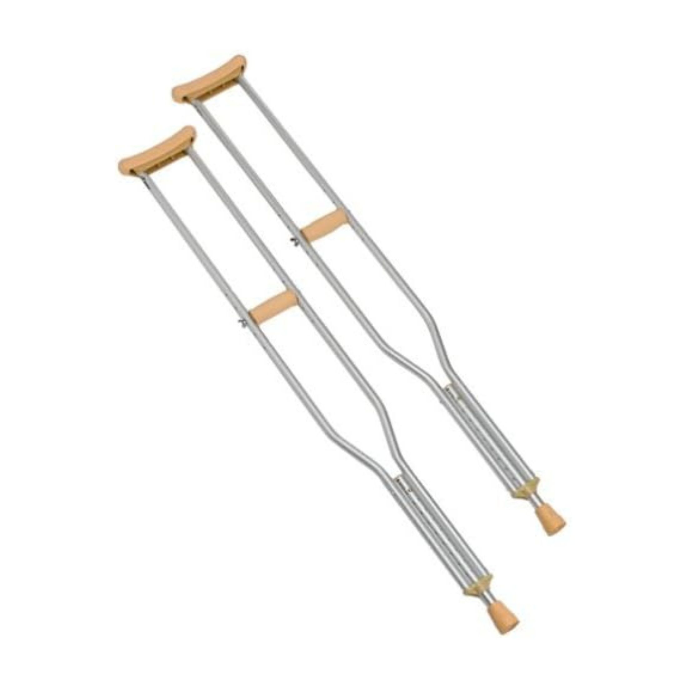 Carex Adult Push Button Aluminum Crutches