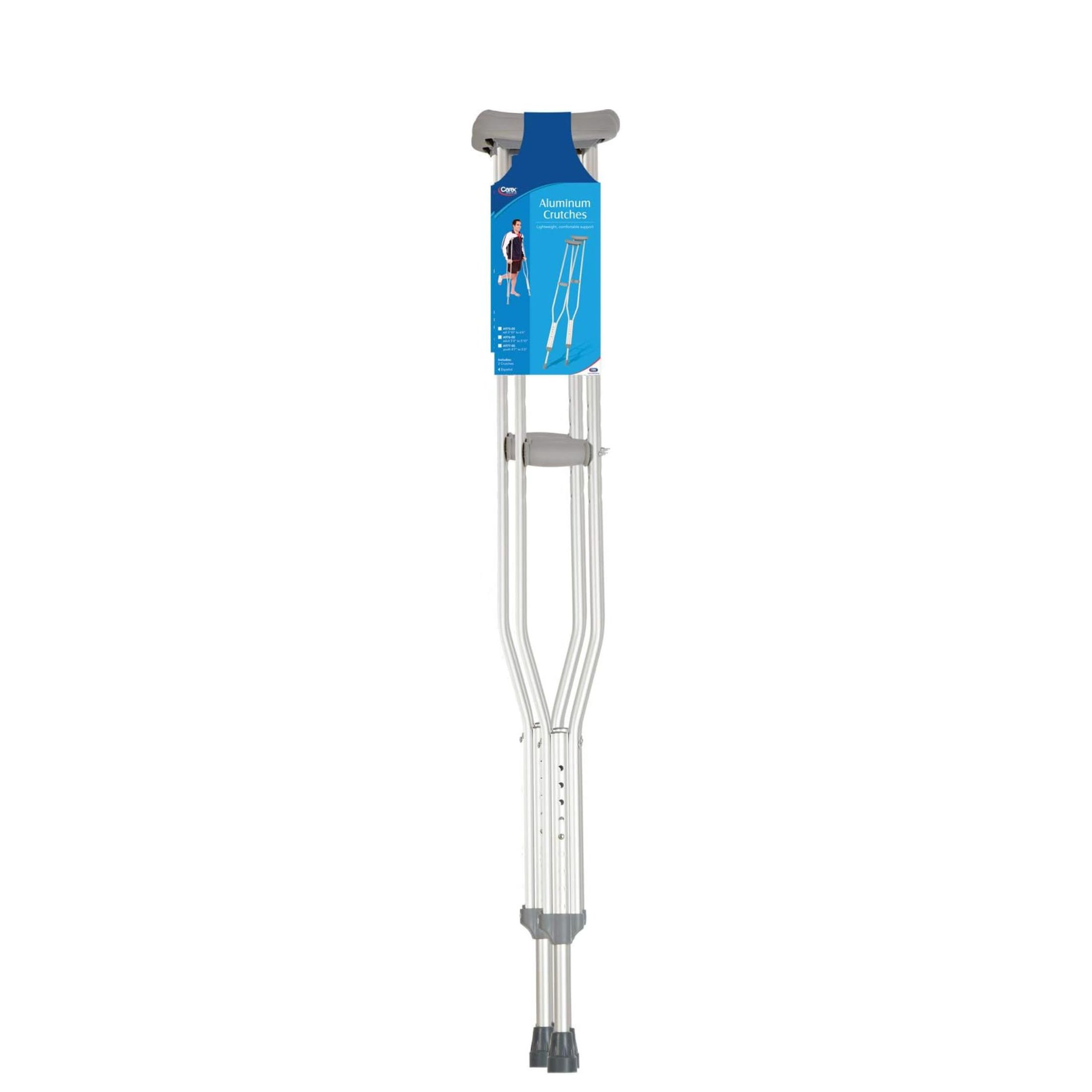 Carex Youth Push Button Aluminum Crutches