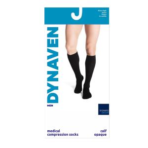 Sigvaris Dynaven Opaque Ribbed Men's Knee High 20-30 mmHg