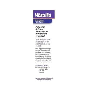 Nostrilla Original Fast Relief 12 Hour Nasal Decongestant