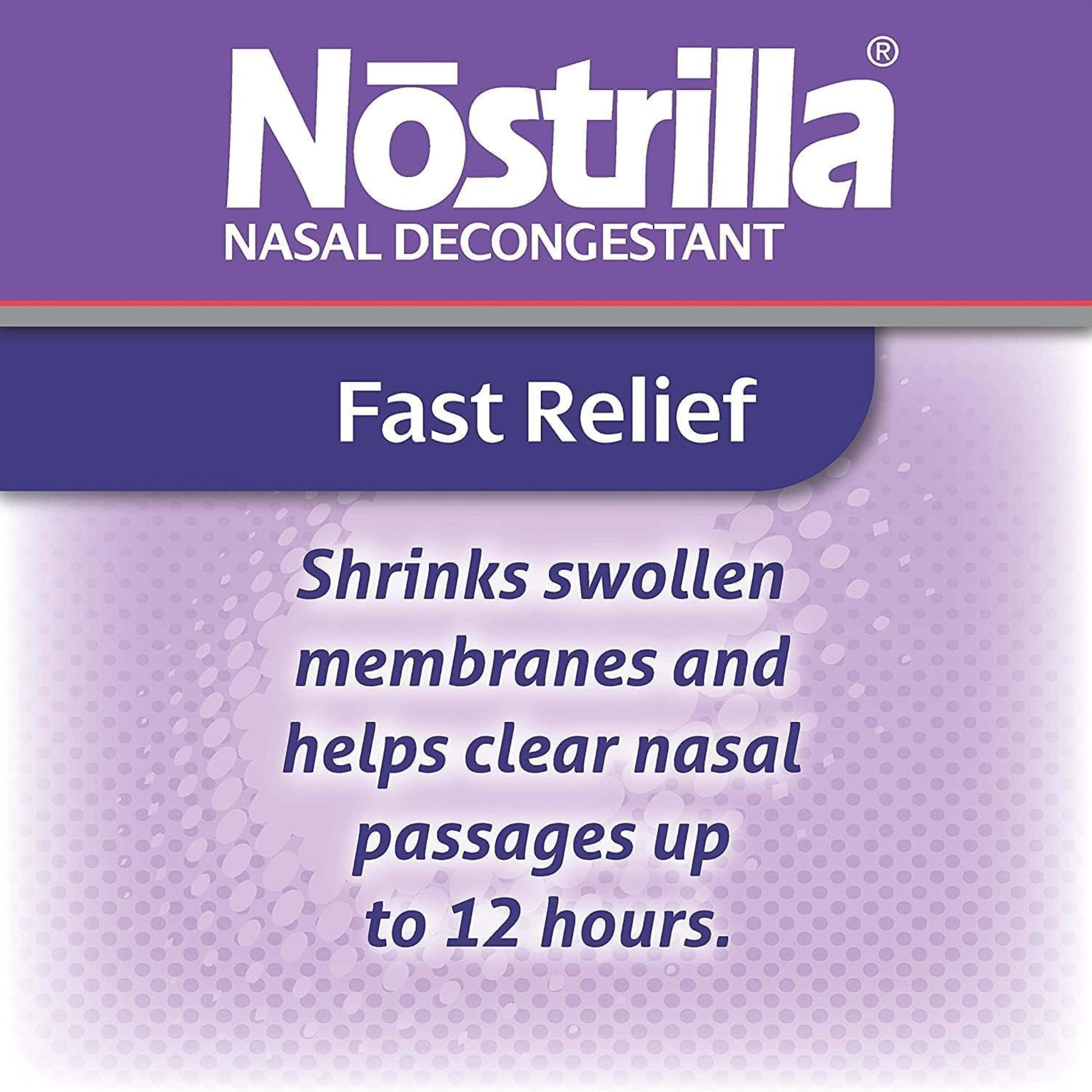 Nostrilla Original Fast Relief 12 Hour Nasal Decongestant