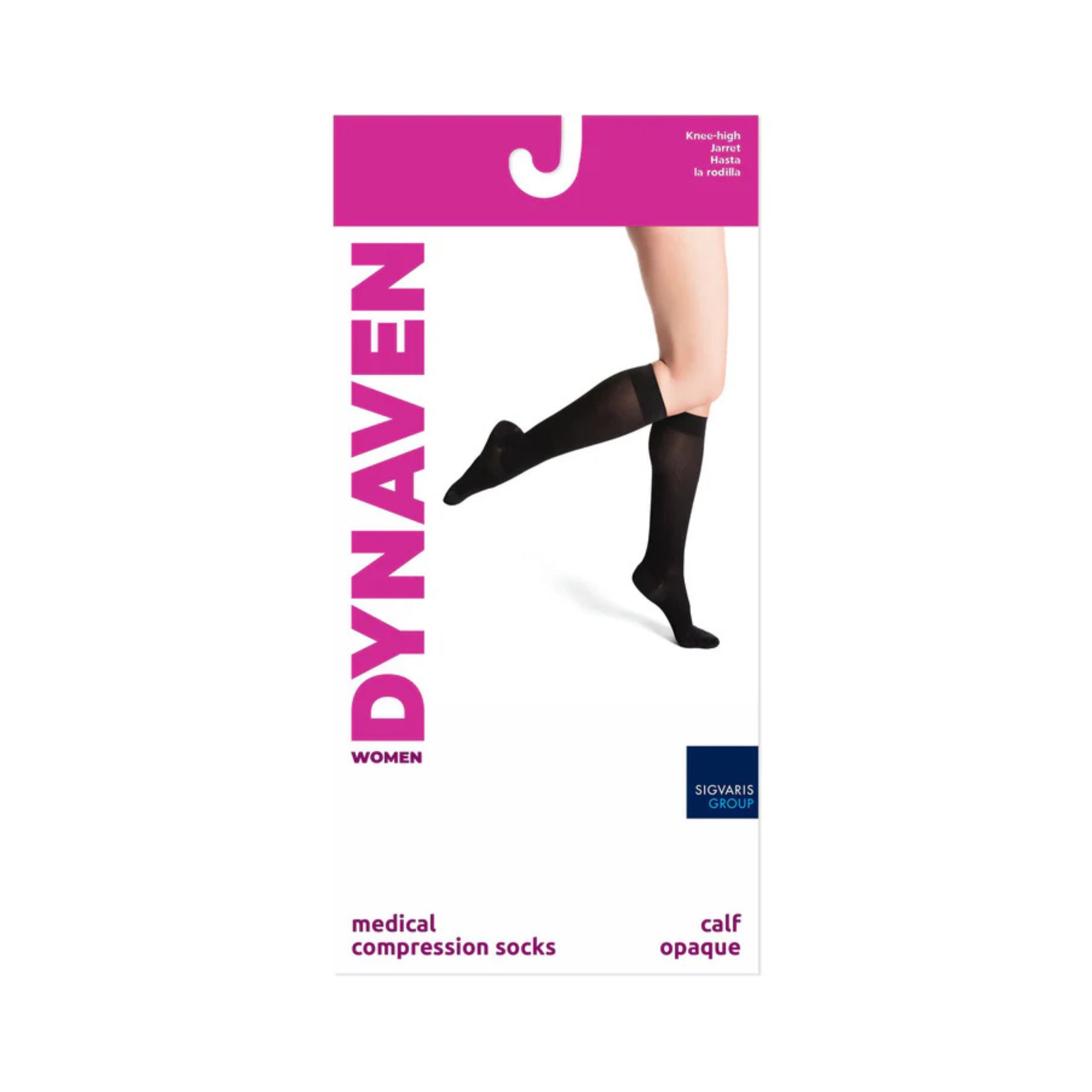 Sigvaris Dynaven Opaque Women's Knee High 20-30 mmHg