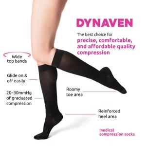 Sigvaris Dynaven Opaque Women's Knee High 20-30 mmHg