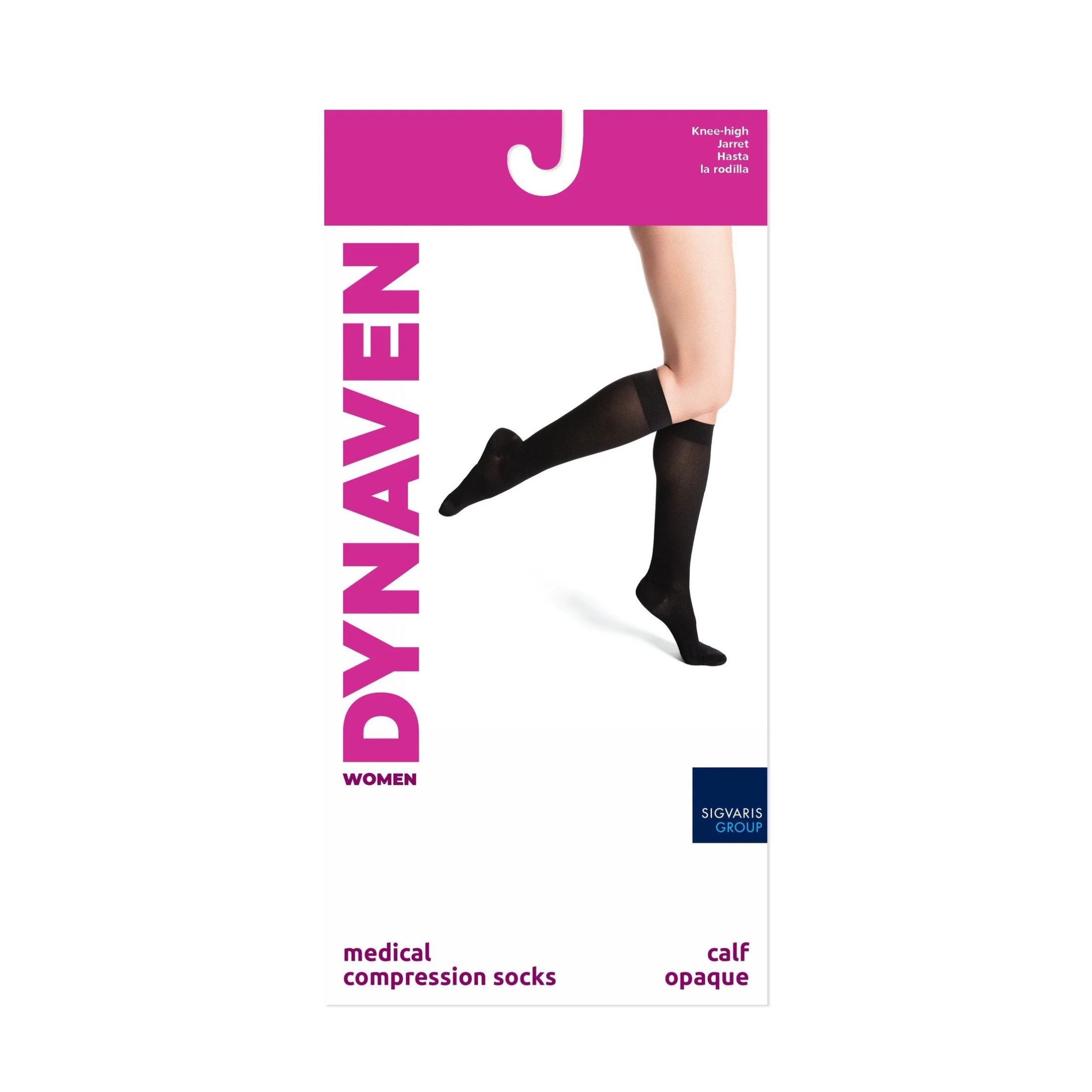 Sigvaris Dynaven Opaque Women's Knee High 20-30 mmHg
