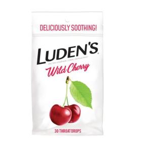 Luden's Throat Drops Wild Cherry Flavor 30 Drops/Bag