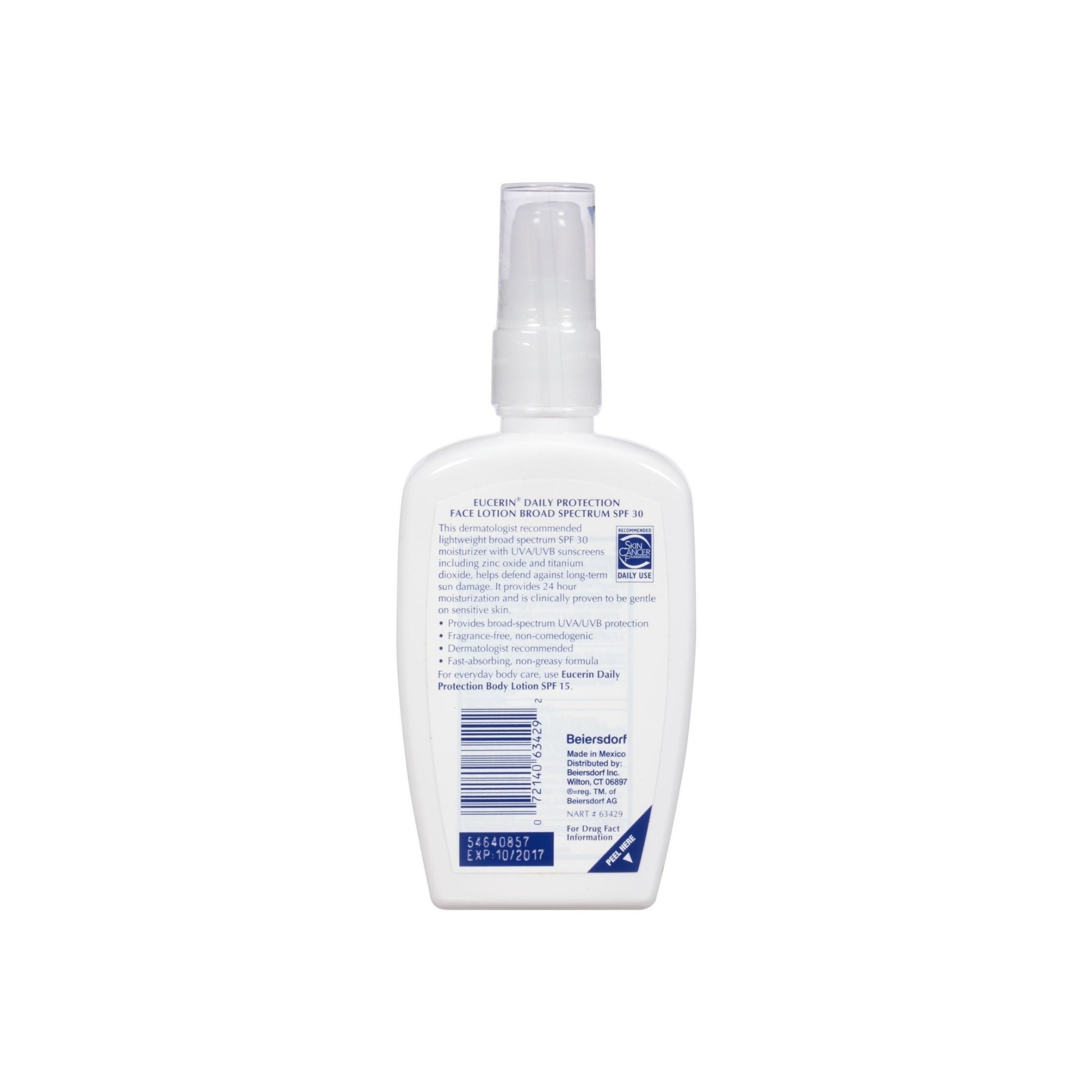 Eucerin Daily Protection Sunscreen Face Lotion - SPF 30 - 4 Fl Oz