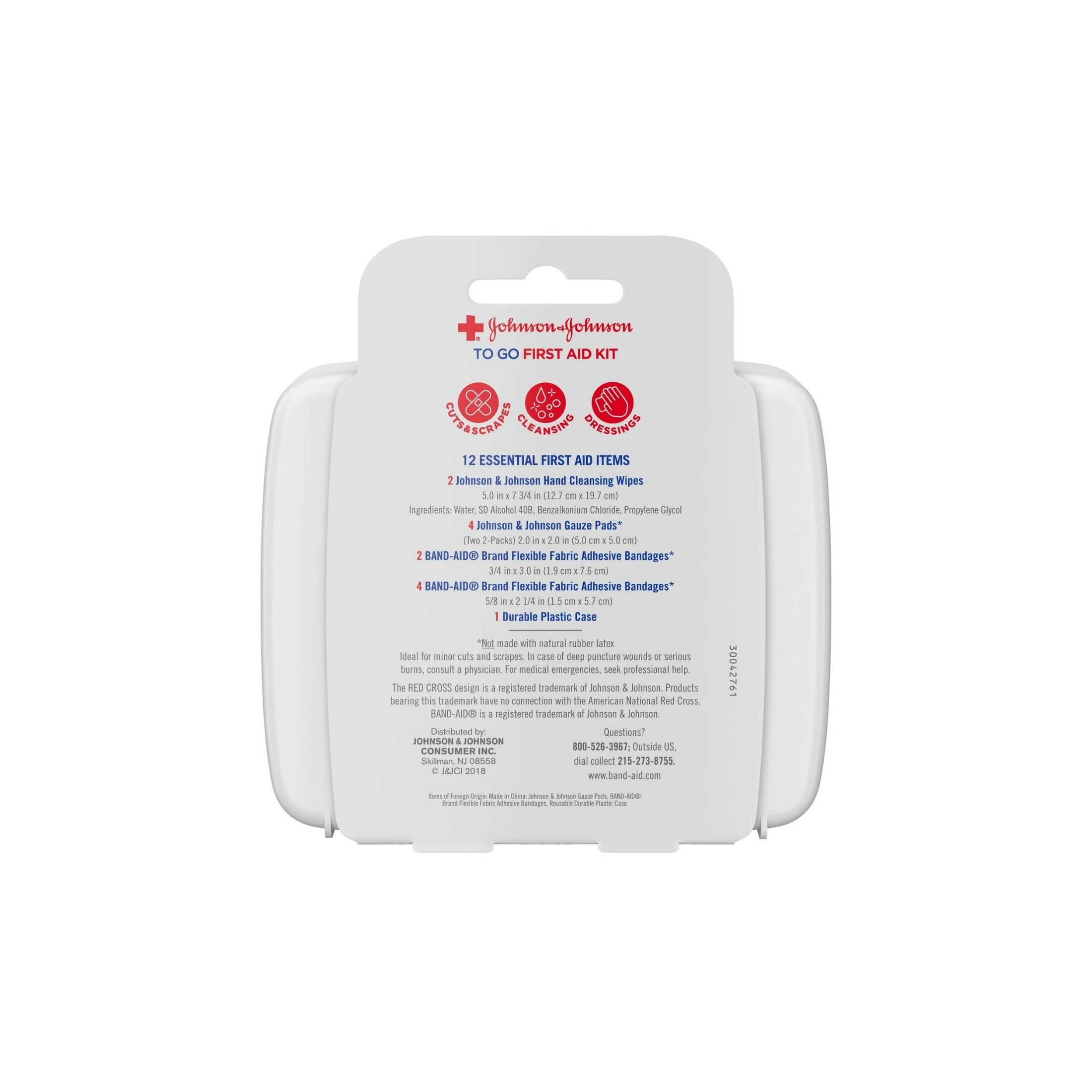 Johnson & Johnson First Aid To Go! Portable Mini Travel Kit 12pc