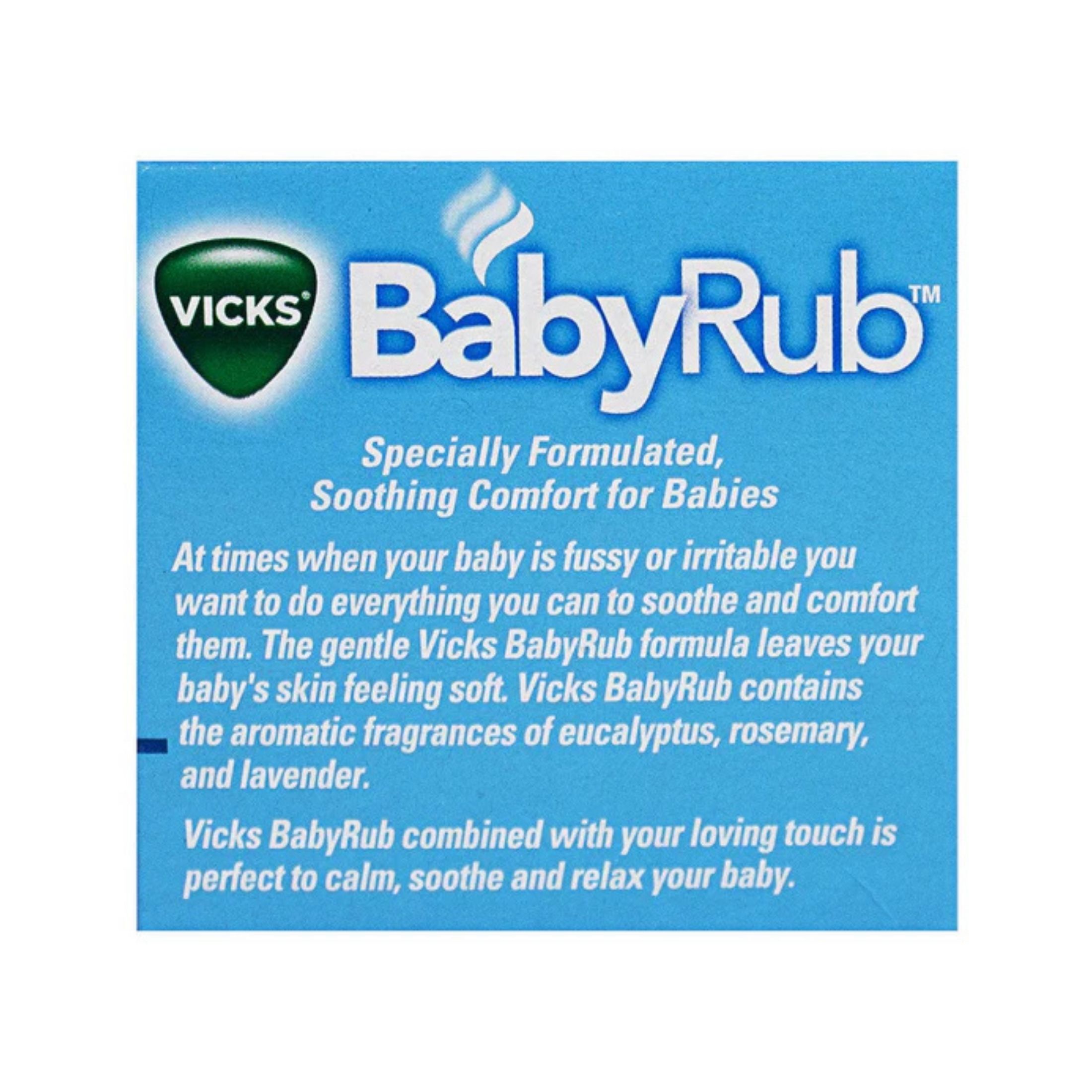 Vicks Baby Rub Soothing Ointment 1.76 Oz