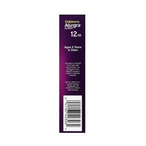 Allegra Tablets 12 Hr Non-Drowsy Indoor/Outdoor Children's Orange Cream Flavor Allergy Relief