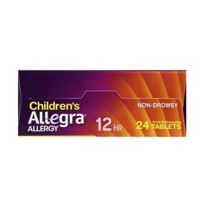 Allegra Tablets 12 Hr Non-Drowsy Indoor/Outdoor Children's Orange Cream Flavor Allergy Relief