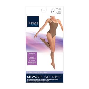 Sigvaris Sheer Fashion For Women 120, Calf, Size B, Suntan