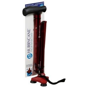 Drive Medical HurryCane Freedom Edition Folding Cane With T Handle, Red