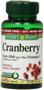 Nature's Bounty Cranberry Fruit 4200 Mg Plus Vitamin C Softgels