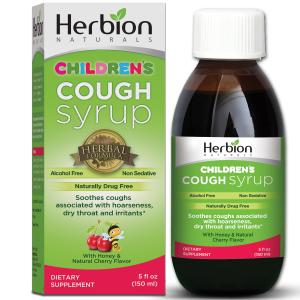 Herbion Naturals Throat Syrup All Natural Cherry For Children 5 Oz