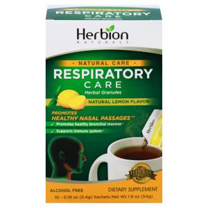 Herbion Naturals Respiratory Care Herbal Granules, Natural Lemon Flavor